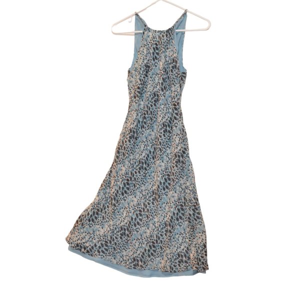 Ann Taylor Dresses & Skirts - Ann Taylor Ivory Blue- White- Black Silk Lining Sleeveless Strip Ties 0